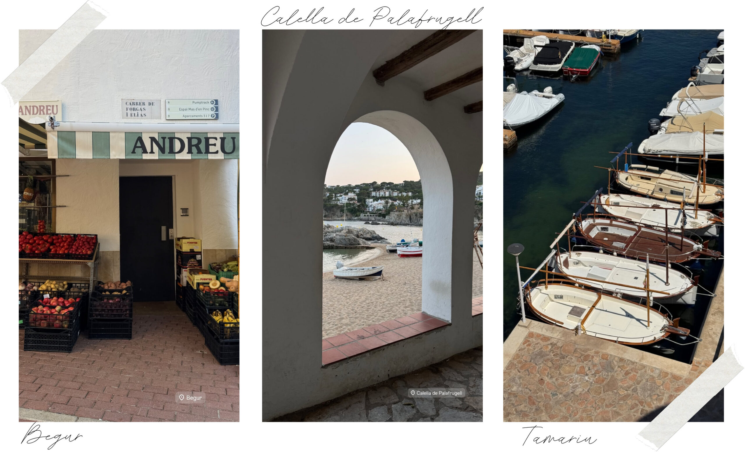 villages begur calella de palafrugell tamariu espagne