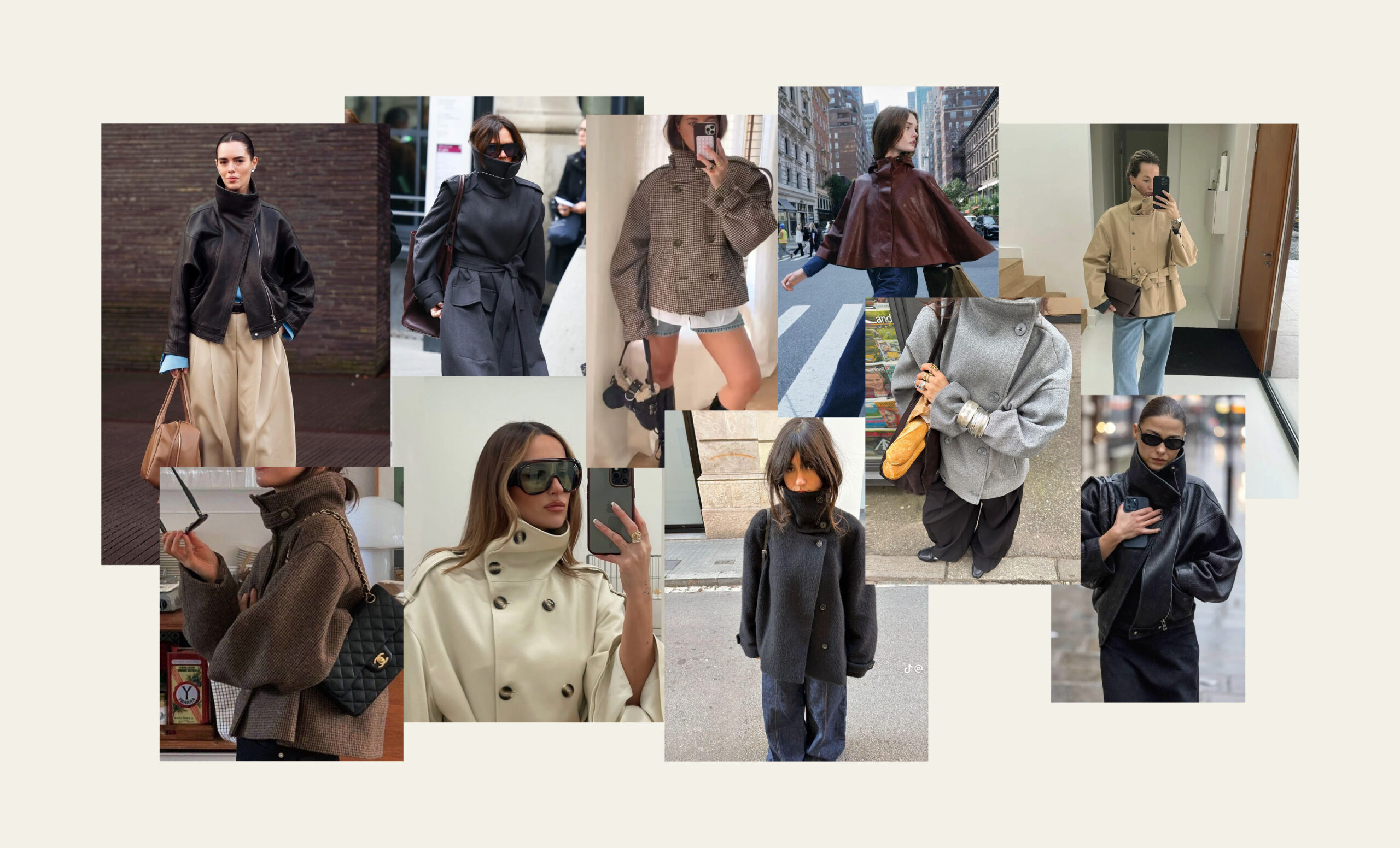 funnel neck jackets vestes col cheminé