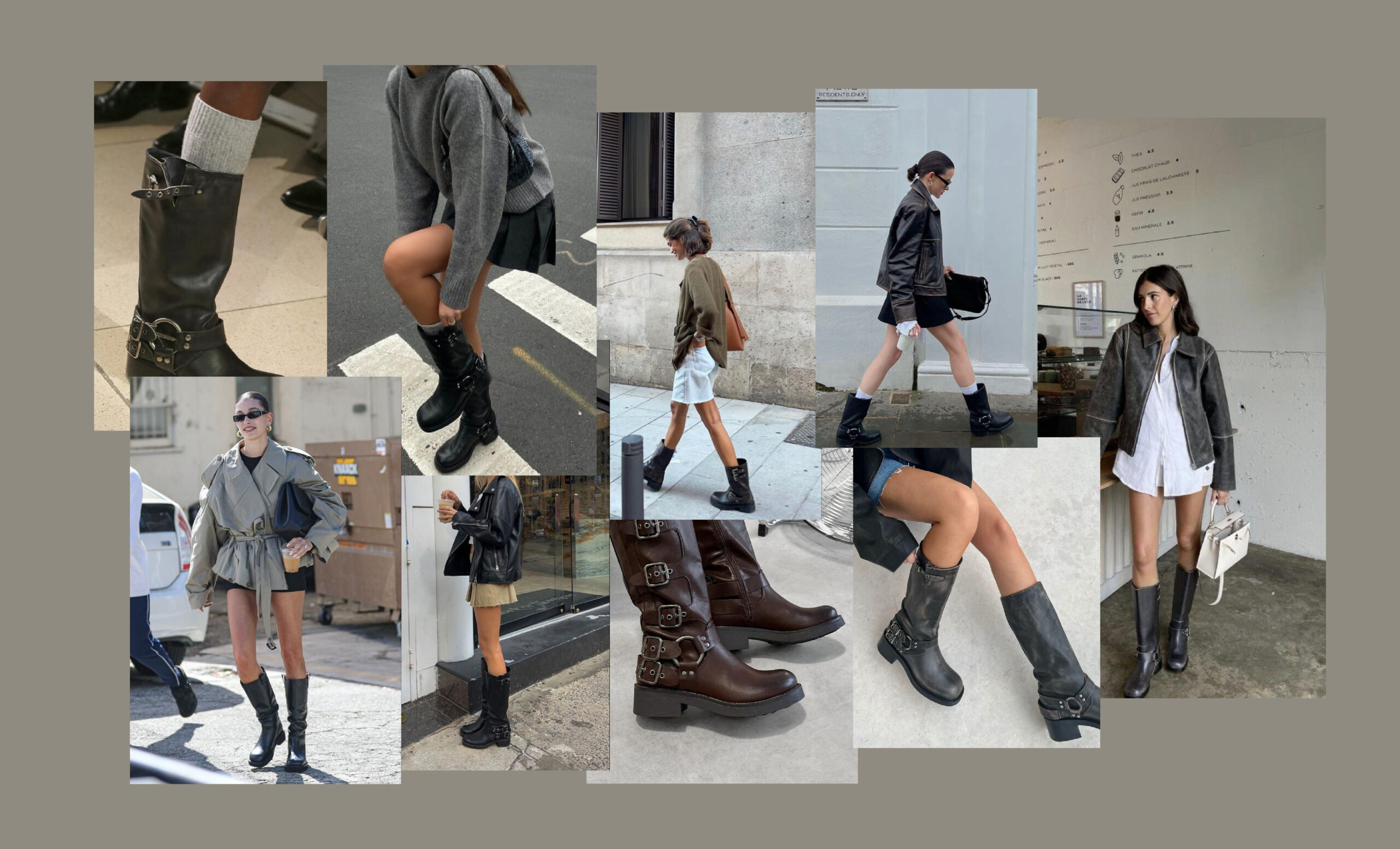 chaussures bottes motardes automne