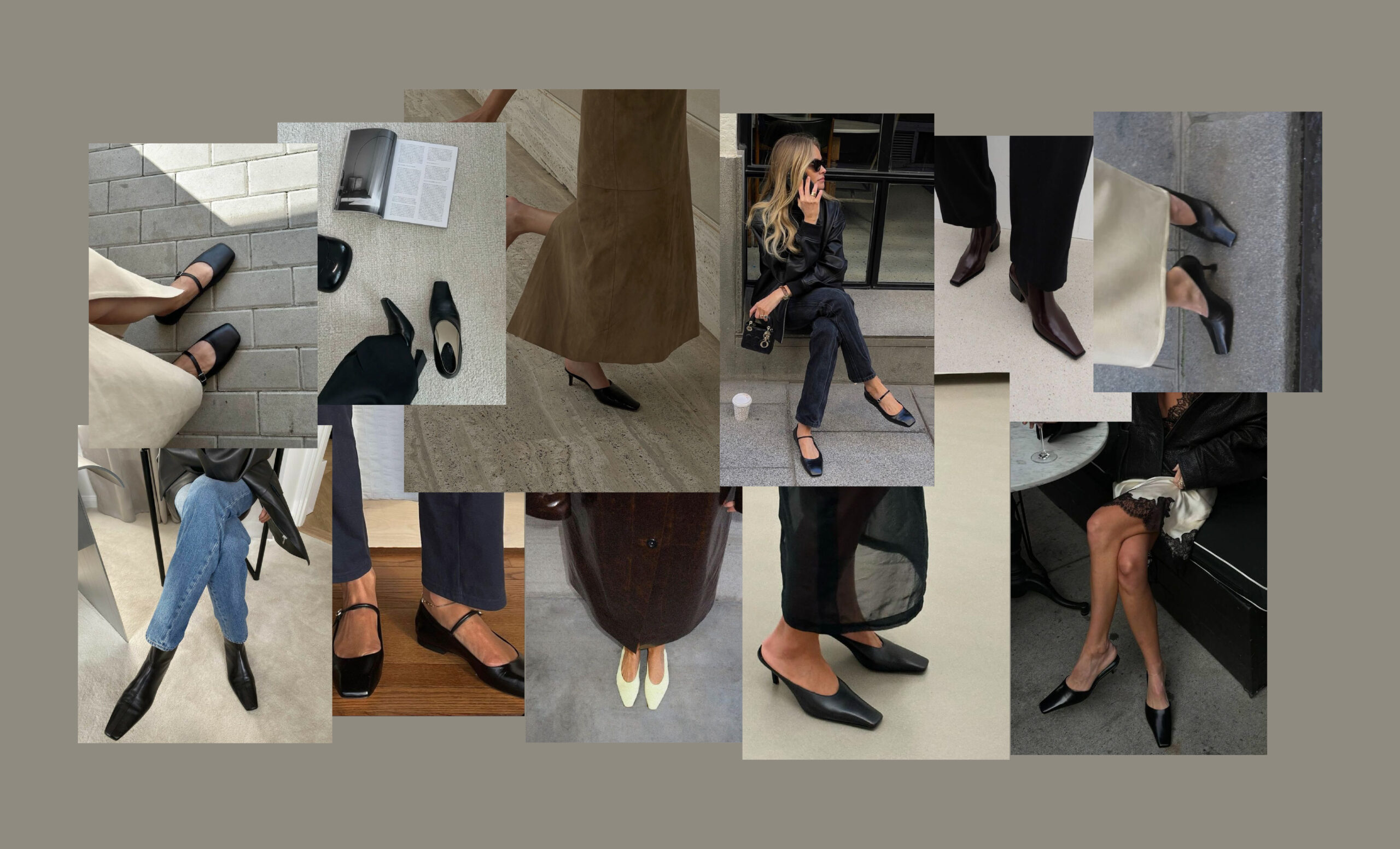 chaussures tendances bout carré