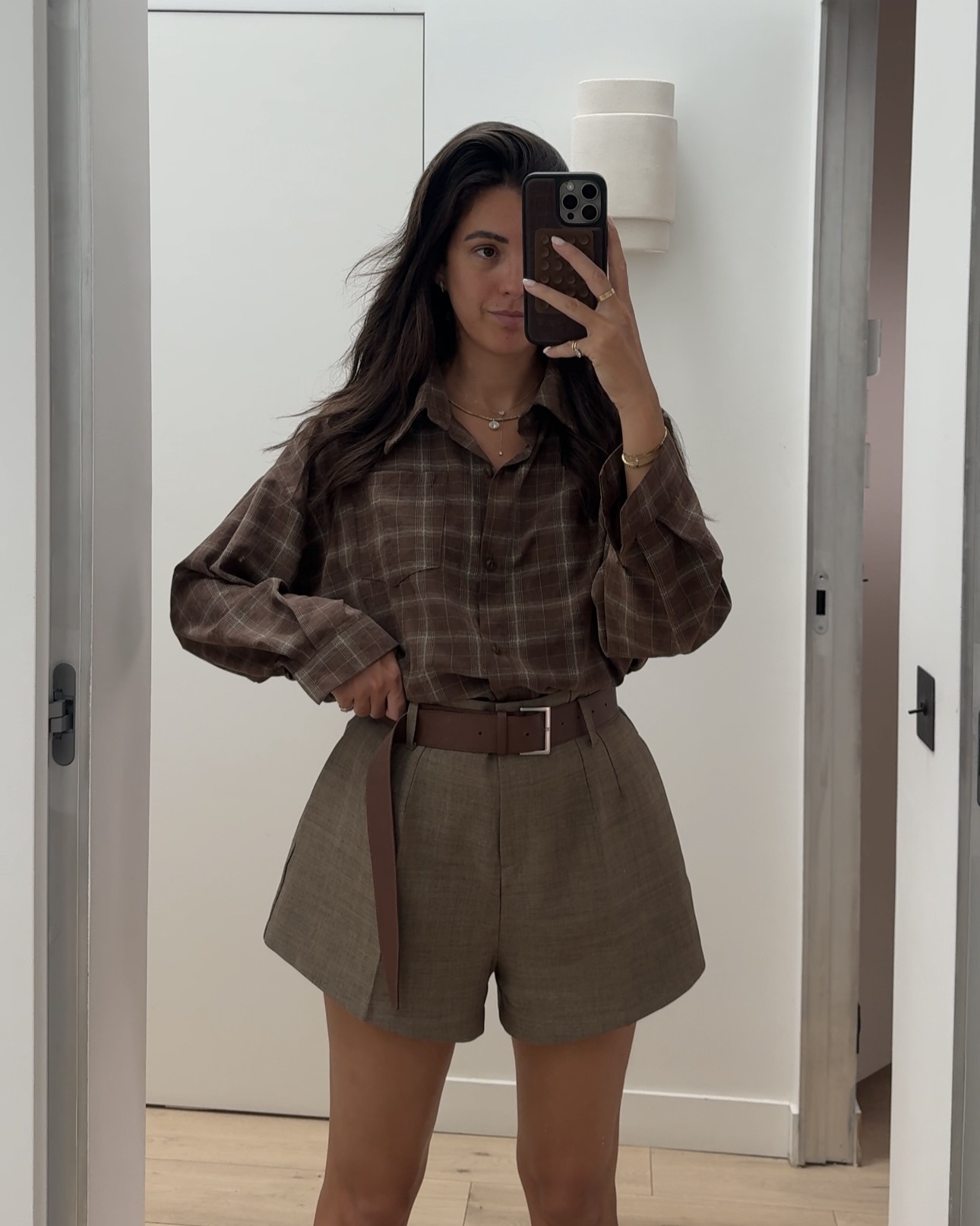 Tendance chemise à carreaux femme